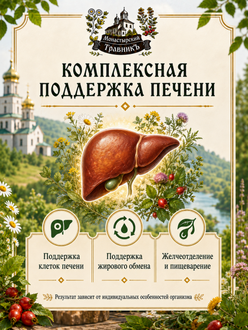 Микстура на травах "При диагнозе жировой гепатоз"