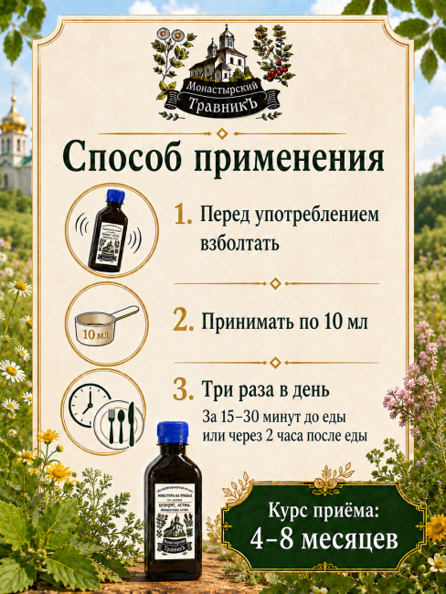 Микстура на травах "При диагнозе Бронхит"