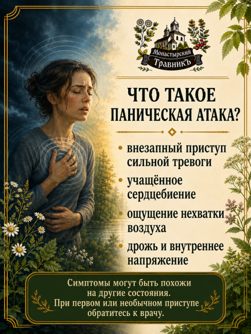 Микстура на травах "При диагнозе панические атаки", 200мл