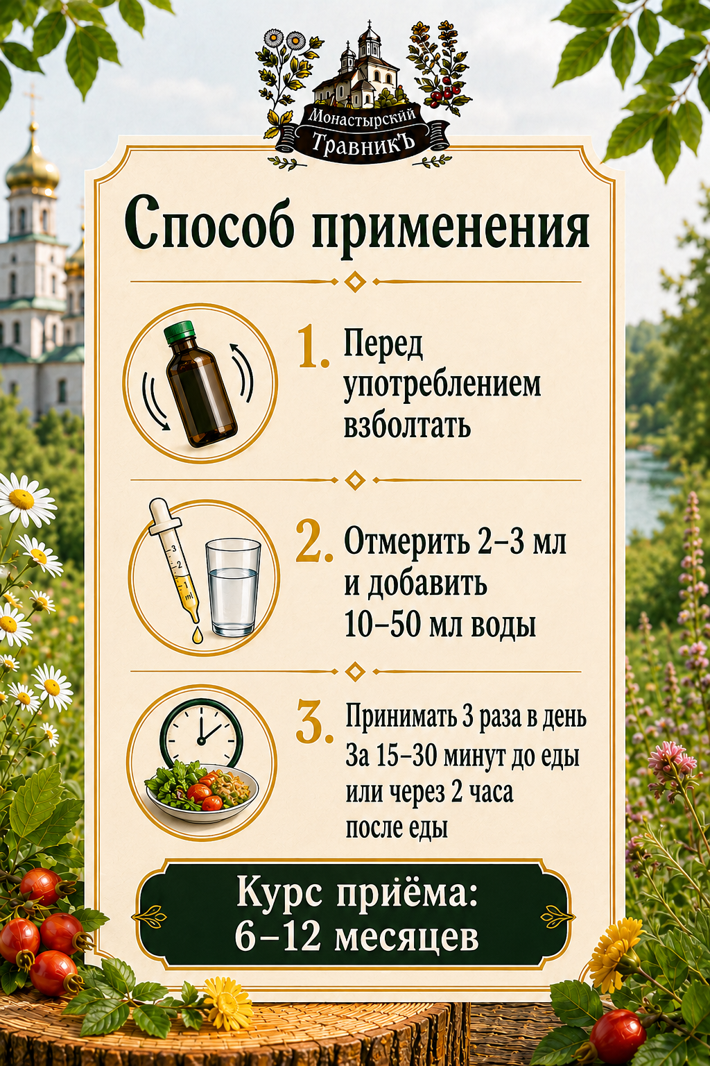 Микстура на травах "При диагнозе инсульт", 200мл